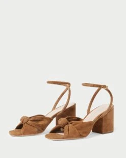 Loeffler Randall Fiamma Cacao Knot Mid-Heel Sandal -Loeffler Randall FIAMMA KS KAKAO 3 1