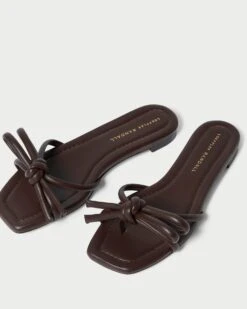Loeffler Randall Hadley Chocolate Bow Sandal -Loeffler Randall HADLEY N CHOKO 3