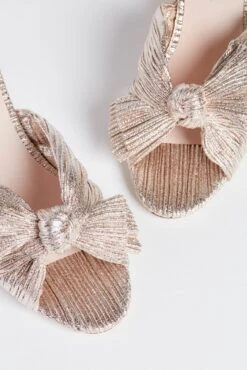 Loeffler Randall Champagne Shimmer Lame Emilia Pleated Knot Mules -Loeffler Randall ICAXZ7nfc4SjzFr1PopqBoSiu8TivCaM 1 scaled