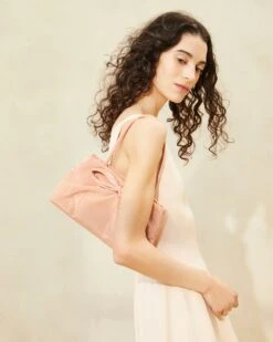 Loeffler Randall Iona Blush Puffed Bow Clutch -Loeffler Randall IONA MO BLUSH 036copy