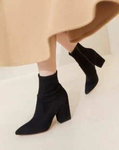 Loeffler Randall Isla Black Suede Slim Ankle Bootie -Loeffler Randall ISLA BLACKSUEDERESHOOT 015copy