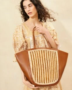 Loeffler Randall Katia Natural/Brown Winged Tote 9 Loeffler Randall Katia Natural/Brown Winged Tote -Loeffler Randall KATIA RL NABRC 030