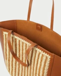 Loeffler Randall Katia Natural/Brown Winged Tote 7 Loeffler Randall Katia Natural/Brown Winged Tote -Loeffler Randall KATIA RL NATBC 3