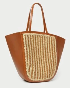 Loeffler Randall Katia Natural/Brown Winged Tote 8 Loeffler Randall Katia Natural/Brown Winged Tote -Loeffler Randall KATIA RL NATBC 4