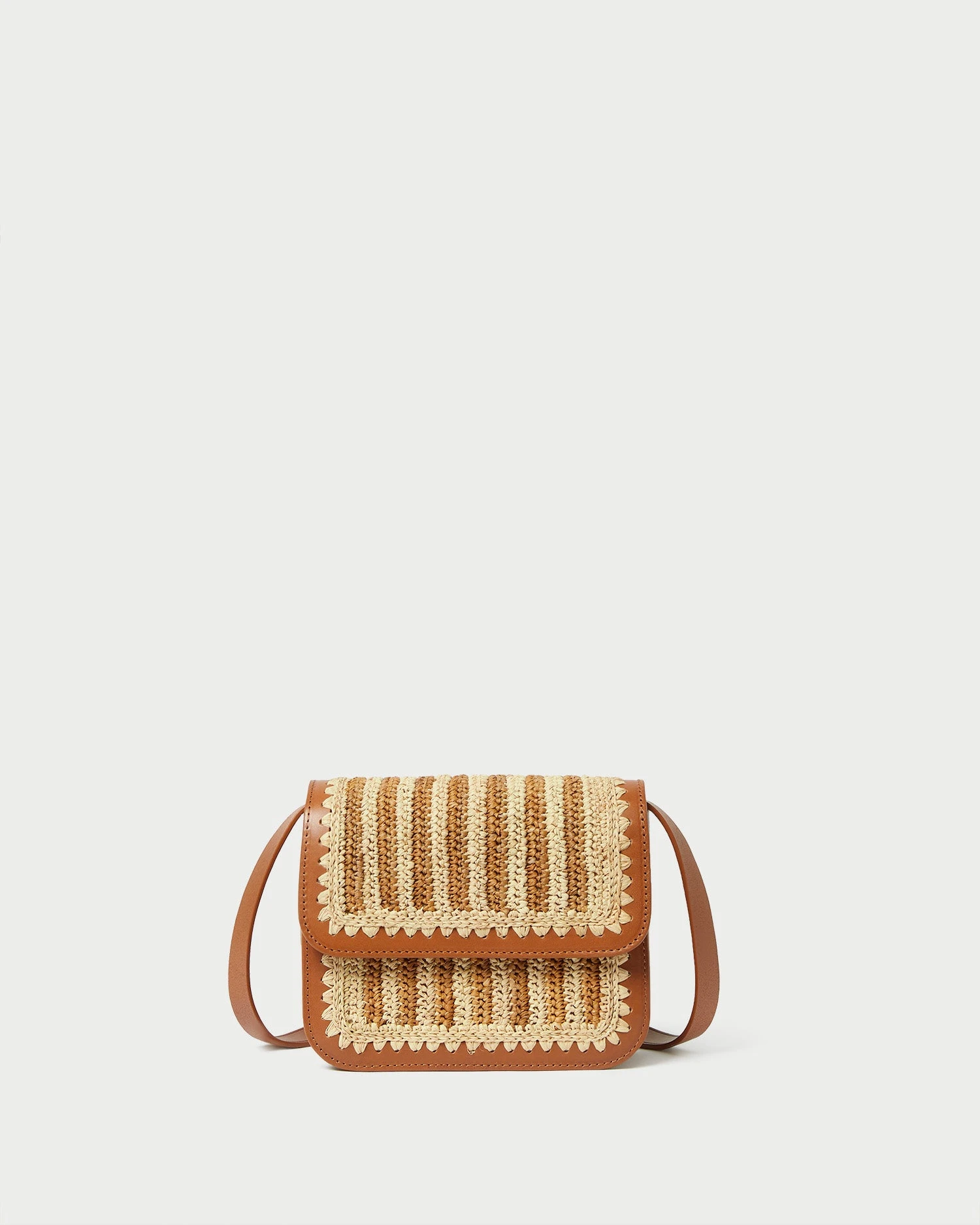 Loeffler Randall Kenton Natural/Brown Crocheted Crossbody 1 Loeffler Randall Kenton Natural/Brown Crocheted Crossbody