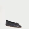 Loeffler Randall Landry Black Woven Ballet Flat