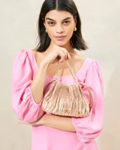 Loeffler Randall Layne Dune Pleated Pouch -Loeffler Randall LAYNE PLA DUNE 035copy