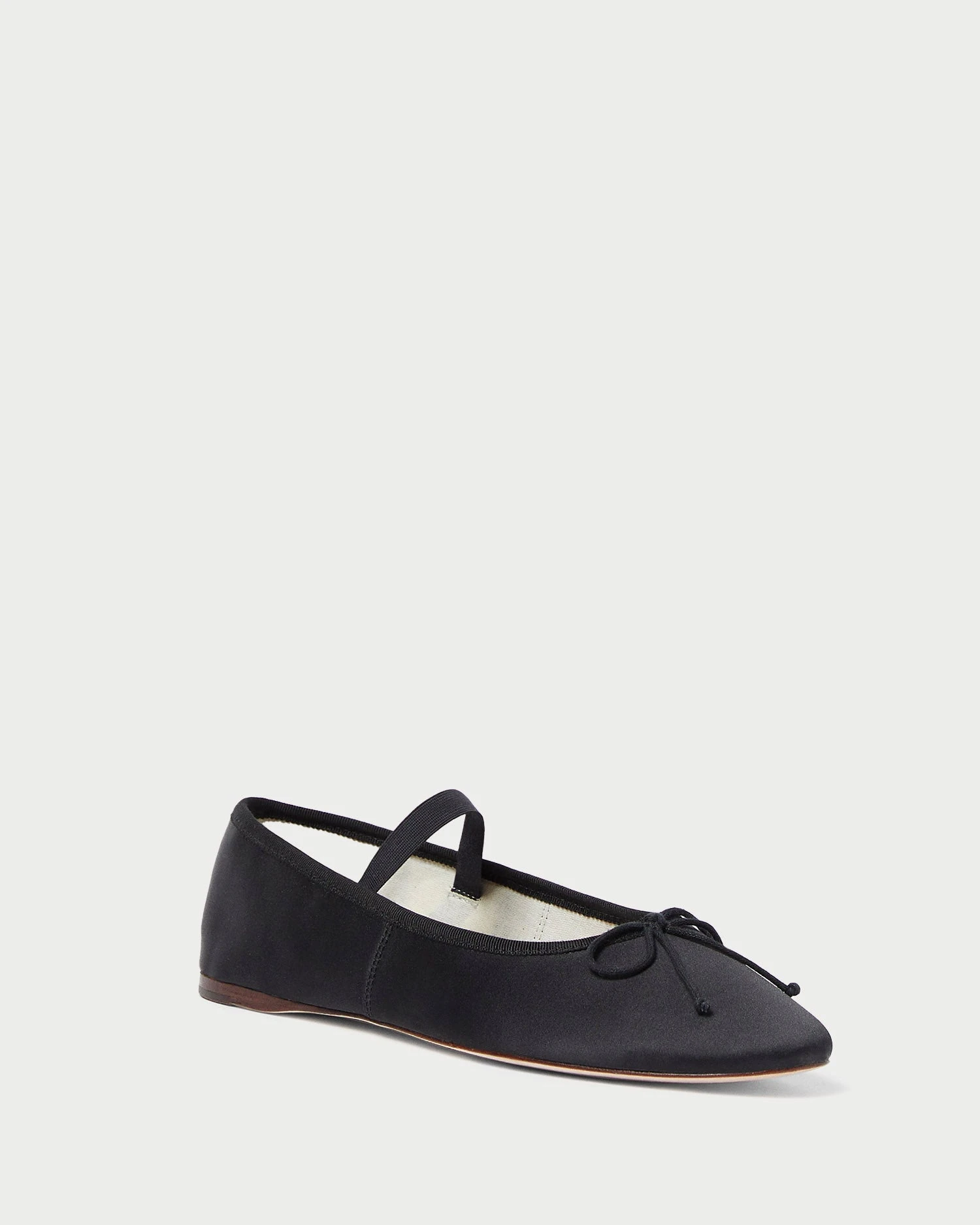 Loeffler Randall Leonie Black Satin Ballet Flat 1 Loeffler Randall Leonie Black Satin Ballet Flat
