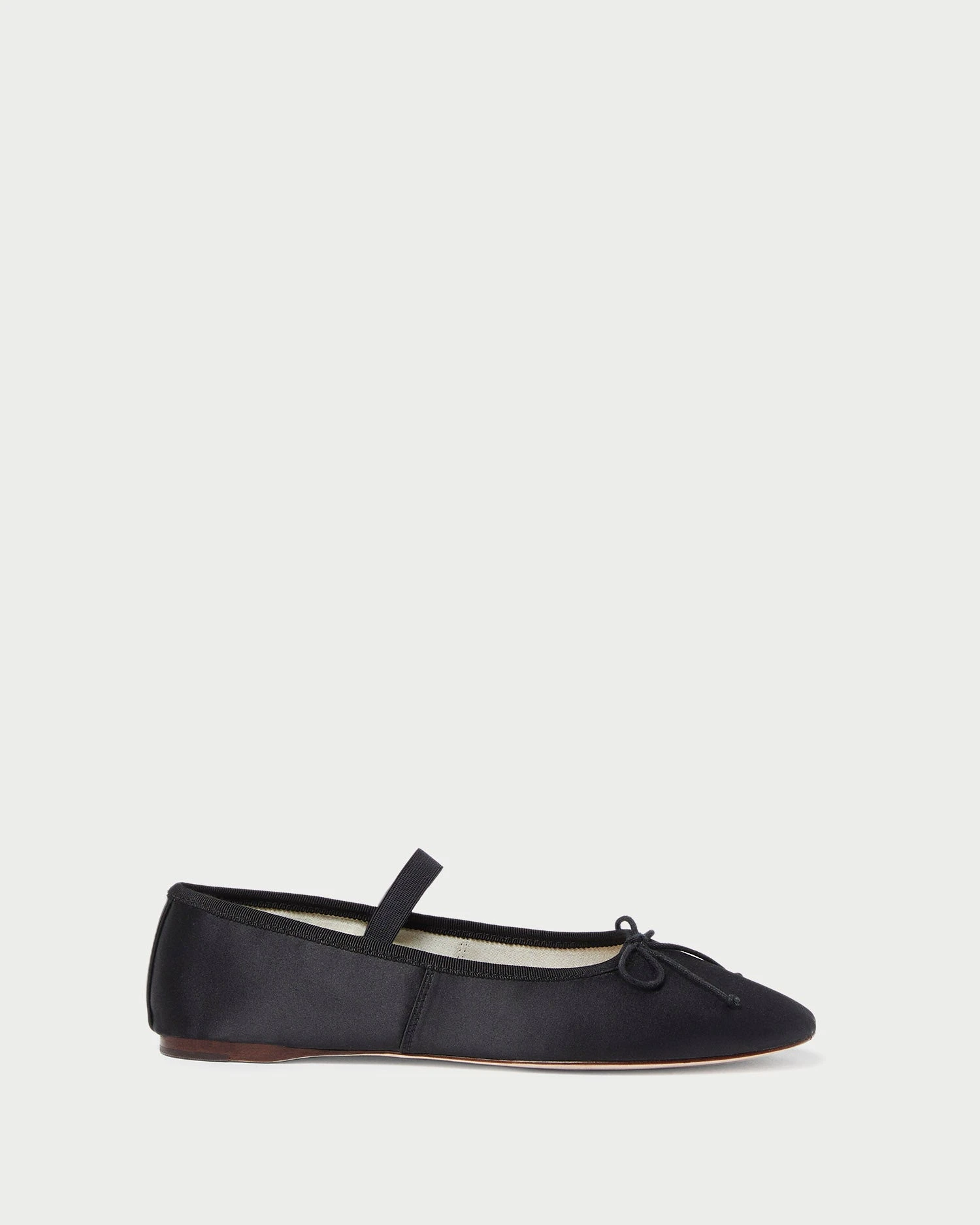 Loeffler Randall Leonie Black Satin Ballet Flat 2 Loeffler Randall Leonie Black Satin Ballet Flat - Image 2