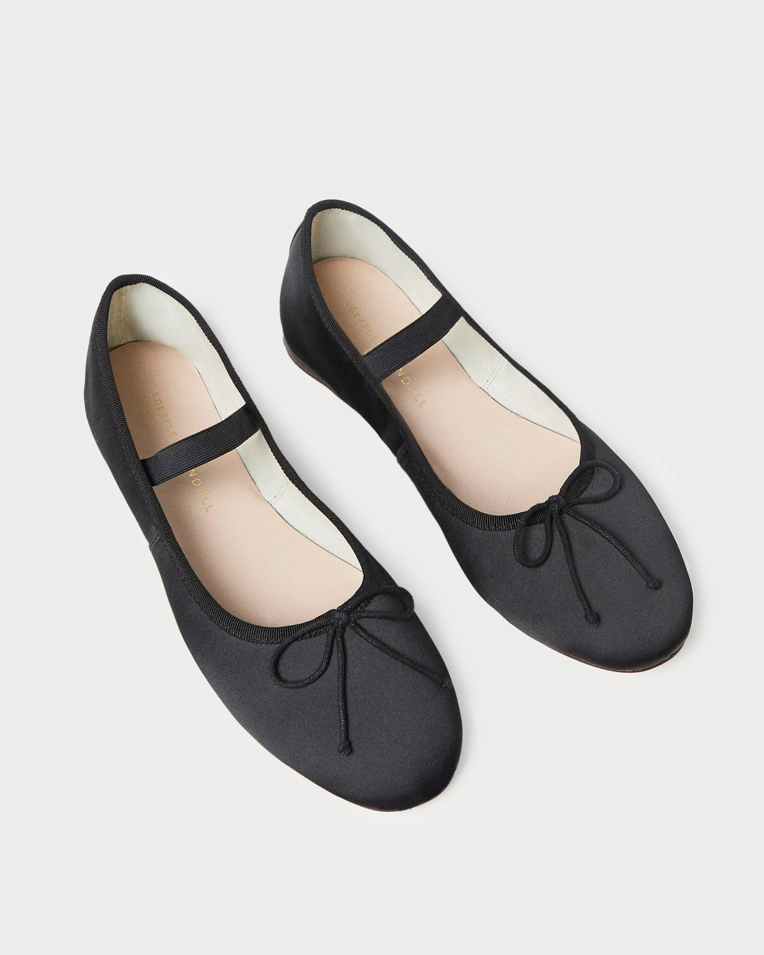 Loeffler Randall Leonie Black Satin Ballet Flat 3 Loeffler Randall Leonie Black Satin Ballet Flat - Image 3