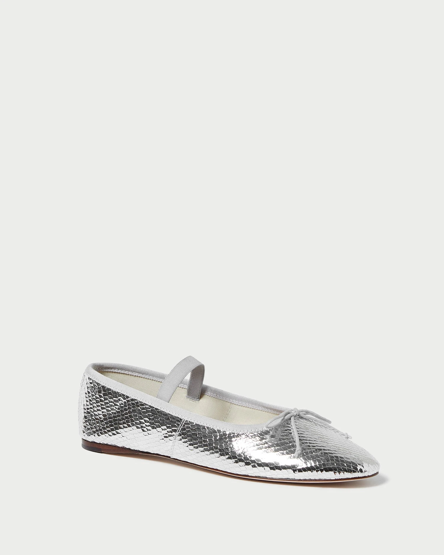 Loeffler Randall Leonie Silver Ballet Flat 1 Loeffler Randall Leonie Silver Ballet Flat