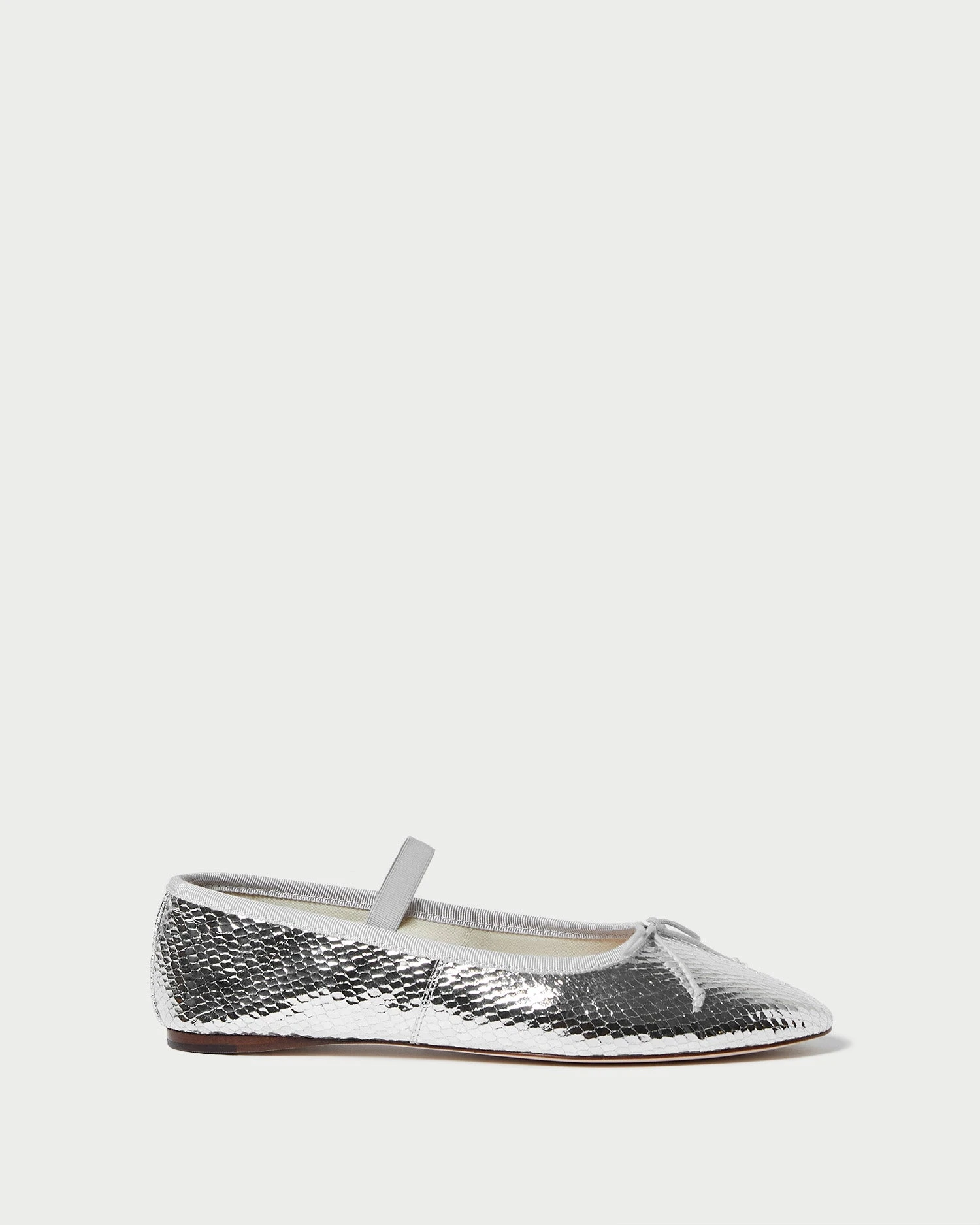 Loeffler Randall Leonie Silver Ballet Flat 2 Loeffler Randall Leonie Silver Ballet Flat - Image 2