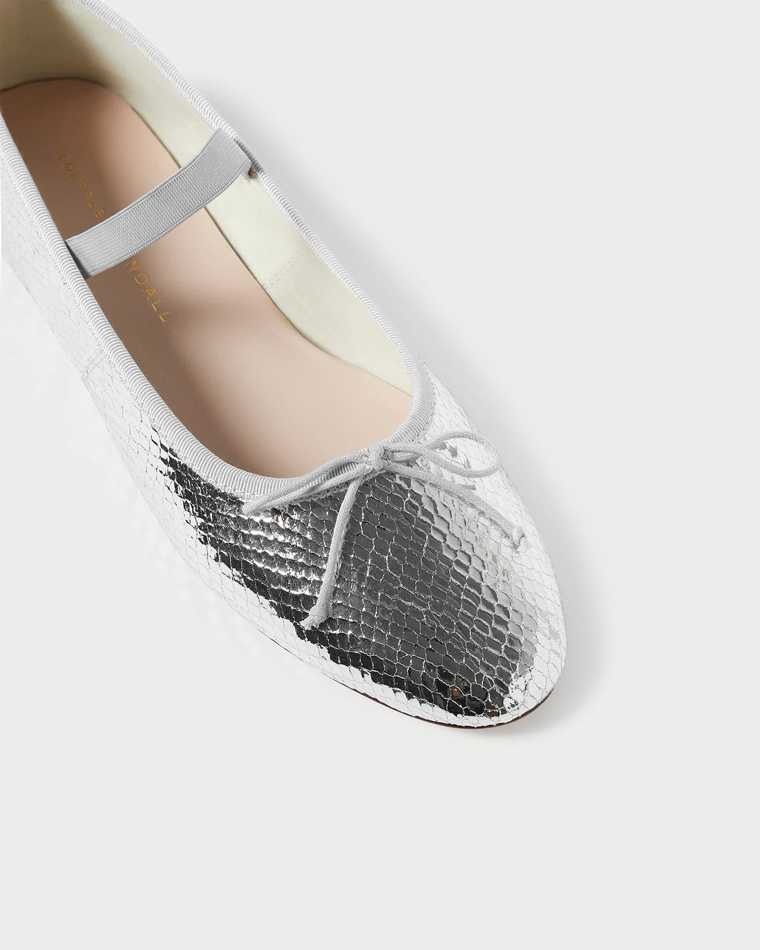Loeffler Randall Leonie Silver Ballet Flat 3 Loeffler Randall Leonie Silver Ballet Flat - Image 3