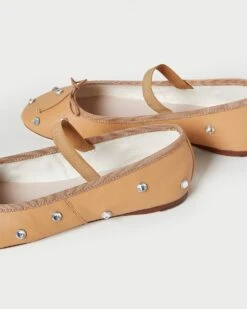 Loeffler Randall Leonie Caramel Crystal Ballet Flat -Loeffler Randall LEONIE GLCC CARCR 4