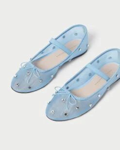 Loeffler Randall Leonie Blue/Clear Ballet Flat 7 Loeffler Randall Leonie Blue/Clear Ballet Flat -Loeffler Randall LEONIE MECR BLUCL 3