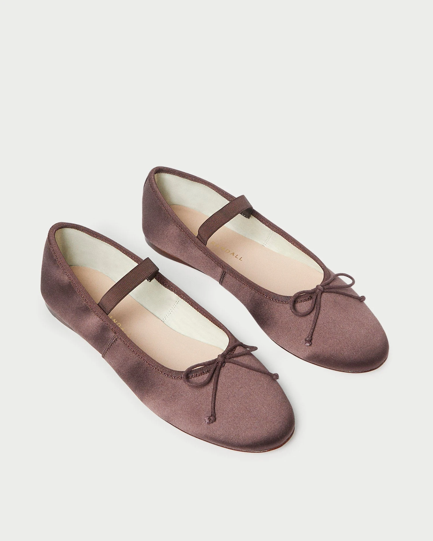 Loeffler Randall Leonie Chocolate Satin Ballet Flat 3 Loeffler Randall Leonie Chocolate Satin Ballet Flat - Image 3