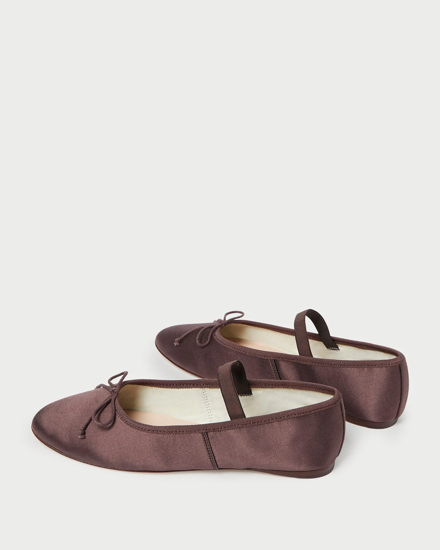 Loeffler Randall Leonie Chocolate Satin Ballet Flat 4 Loeffler Randall Leonie Chocolate Satin Ballet Flat - Image 4