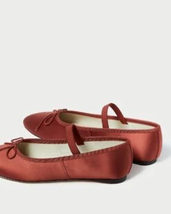 Loeffler Randall Leonie Terracotta Ballet Flat -Loeffler Randall LEONIE SATN TERRA 4