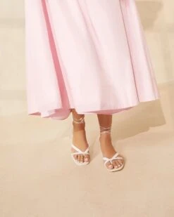 Loeffler Randall Lilla White Thong Wrap Sandal -Loeffler Randall LILLA VA DESWH 006copy