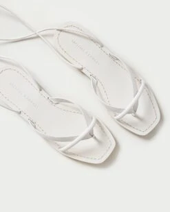 Loeffler Randall Lilla White Thong Wrap Sandal -Loeffler Randall LILLA VA DESWH 3