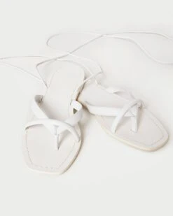 Loeffler Randall Lilla White Thong Wrap Sandal -Loeffler Randall LILLA VA DESWH 4