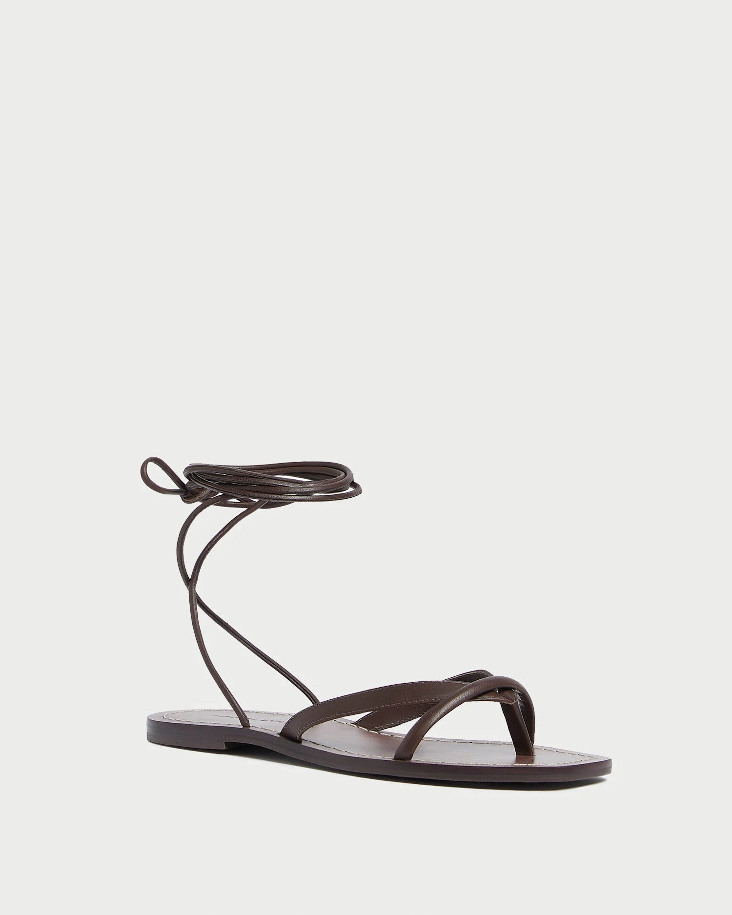 Loeffler Randall Lilla Espresso Thong Wrap Sandal 1 Loeffler Randall Lilla Espresso Thong Wrap Sandal