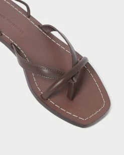 Loeffler Randall Lilla Espresso Thong Wrap Sandal 7 Loeffler Randall Lilla Espresso Thong Wrap Sandal -Loeffler Randall LILLA VA ESPRE 3copy