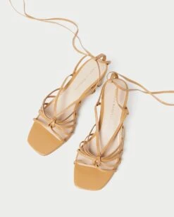 Loeffler Randall Lola Honey Knot Lace-Up Mid-Heel 7 Loeffler Randall Lola Honey Knot Lace-Up Mid-Heel -Loeffler Randall LOLA N HONEY 3 1