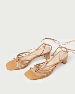 Loeffler Randall Lola Honey Knot Lace-Up Mid-Heel -Loeffler Randall LOLA N HONEY 4