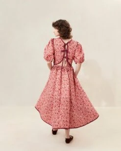 Loeffler Randall Lottie Blush Floral Quilted Dress 5 Loeffler Randall Lottie Blush Floral Quilted Dress -Loeffler Randall LOTTIE QCTN BLFFL 086copy