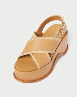 Loeffler Randall Mae Honey/Natural Platform Sandal -Loeffler Randall MAE RL HONAT 3