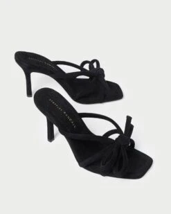 Loeffler Randall Margi Black Suede Bow Heel 8 Loeffler Randall Margi Black Suede Bow Heel -Loeffler Randall MAGRI KS BLACK 4