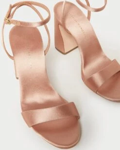 Loeffler Randall Malia Blush Curved-Heel Sandal 7 Loeffler Randall Malia Blush Curved-Heel Sandal -Loeffler Randall MALIA SATN BLUSH 3 1