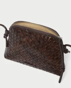 Loeffler Randall Mallory Chocolate Woven Crossbody 8 Loeffler Randall Mallory Chocolate Woven Crossbody -Loeffler Randall MALLORY SWL CHOCO 4