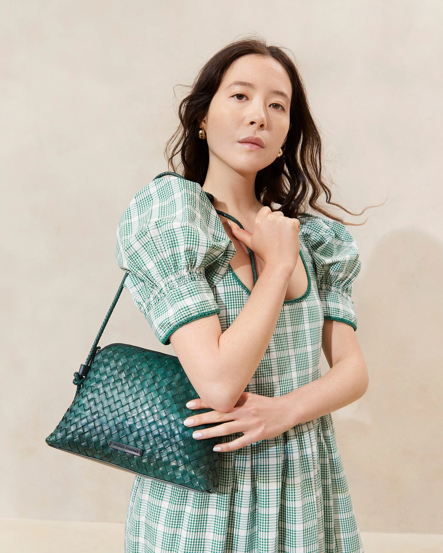 Loeffler Randall Mallory Forest Woven Crossbody 5 Loeffler Randall Mallory Forest Woven Crossbody - Image 5