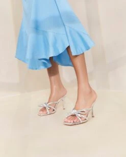 Loeffler Randall Margi Silver Bow Heel 9 Loeffler Randall Margi Silver Bow Heel -Loeffler Randall MARGI EMSK SILVR 022copy 1