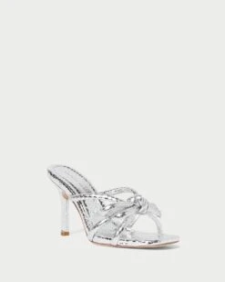 Loeffler Randall Margi Silver Bow Heel
