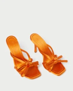 Loeffler Randall Margi Marigold Bow Heel 7 Loeffler Randall Margi Marigold Bow Heel -Loeffler Randall MARGI SATN MARGD 3 1