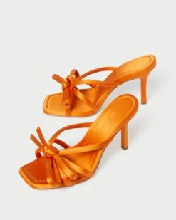 Loeffler Randall Margi Marigold Bow Heel 8 Loeffler Randall Margi Marigold Bow Heel -Loeffler Randall MARGI SATN MARGD 4
