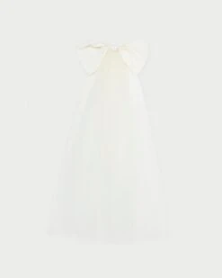 Loeffler Randall Maria Cream Veiled Bow Clip