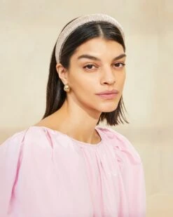 Loeffler Randall Marina Champagne Puffy Headband -Loeffler Randall MARINA PLA CHAMP 002copy