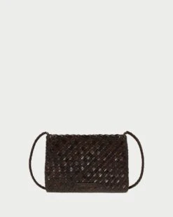 Loeffler Randall Marison Chocolate Woven Crossbody