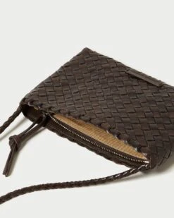 Loeffler Randall Marison Chocolate Woven Crossbody 7 Loeffler Randall Marison Chocolate Woven Crossbody -Loeffler Randall MARISON WL CHOCO 3copy
