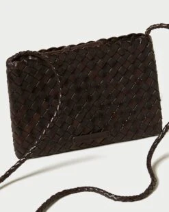 Loeffler Randall Marison Chocolate Woven Crossbody 8 Loeffler Randall Marison Chocolate Woven Crossbody -Loeffler Randall MARISON WL CHOCO 4copy