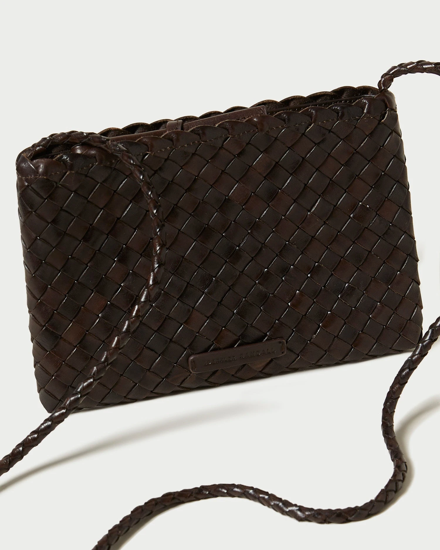 Loeffler Randall Marison Chocolate Woven Crossbody 4 Loeffler Randall Marison Chocolate Woven Crossbody - Image 4