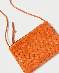 Loeffler Randall Marison Tangerine Woven Crossbody 7 Loeffler Randall Marison Tangerine Woven Crossbody -Loeffler Randall MARISON WL TANG 3