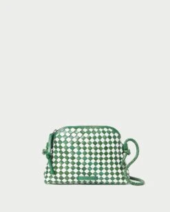 Loeffler Randall Marybeth Emerald/White Mini Crossbody