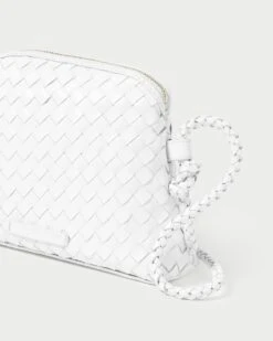 Loeffler Randall Marybeth White Mini Woven Crossbody -Loeffler Randall MARYBETH SWL WHITE 3