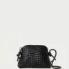 Loeffler Randall Marybeth Black Mini Woven Crossbody