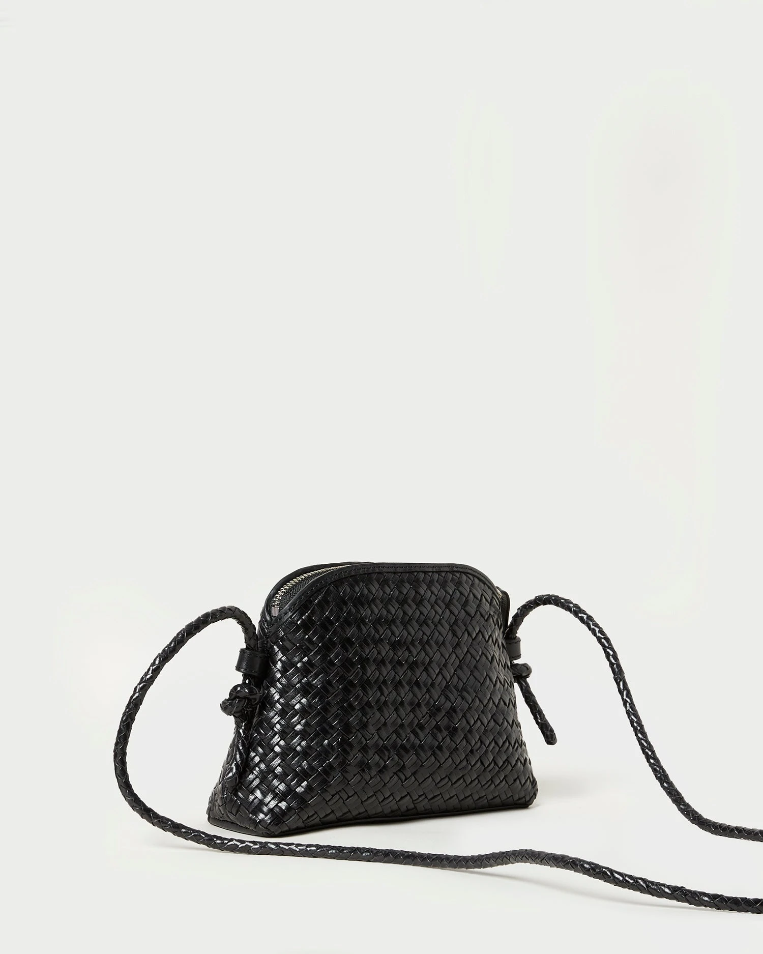 Loeffler Randall Marybeth Black Mini Woven Crossbody 2 Loeffler Randall Marybeth Black Mini Woven Crossbody - Image 2
